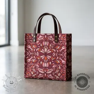 Tissu déco Boho rosewood