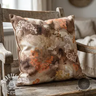 Tissu déco Flowers toffee digital print