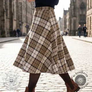 Scottish RECYCLED Checks ecru