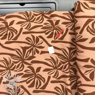 Viscose RADIANCE Palmtrees peach 2nd class