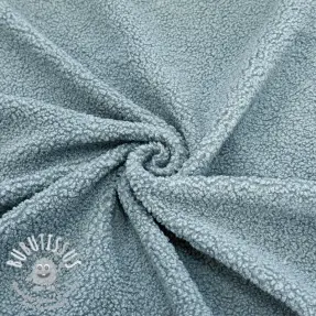 Tissu de manteau TEDDY light blue