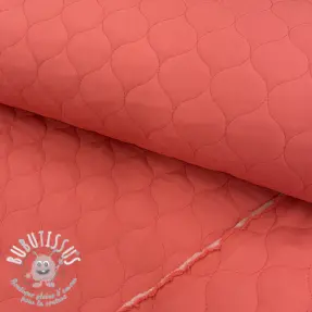 Tissu matelassé Round coral