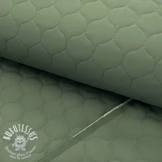 Tissu matelassé Round sage