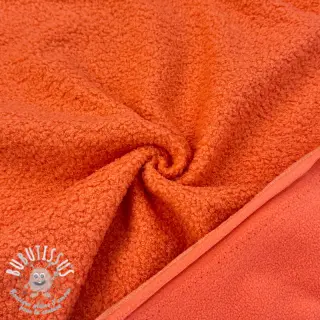 Fleece TEDDY DOUBLE SIDED tangerine