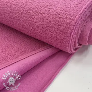 Fleece TEDDY DOUBLE SIDED pink