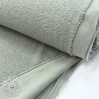 Fleece TEDDY DOUBLE SIDED old green