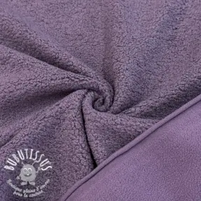Fleece TEDDY DOUBLE SIDED mulberry