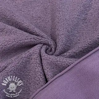 Fleece TEDDY DOUBLE SIDED mulberry
