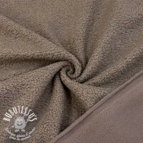 Fleece TEDDY DOUBLE SIDED taupe