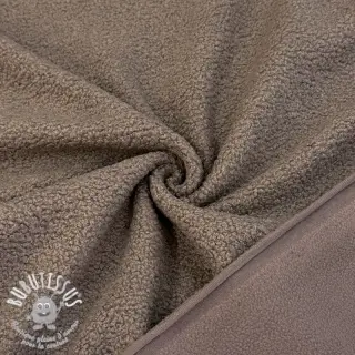 Fleece TEDDY DOUBLE SIDED taupe