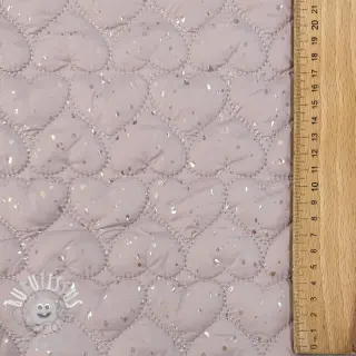 Tissu matelassé FOIL Hearts dark powder