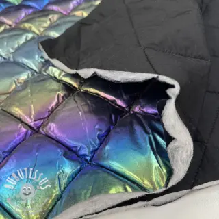 Tissu matelassé FOIL Rainbow multi