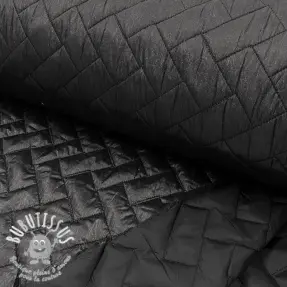 Tissu matelassé Stepped foil black