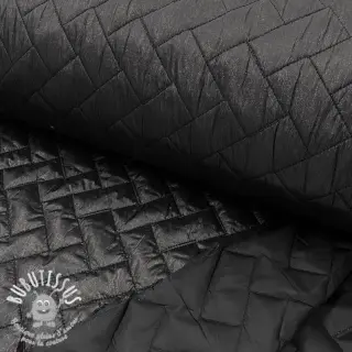 Tissu matelassé Stepped foil black