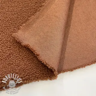 Tissu de manteau TEDDY rust