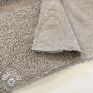 Tissu de manteau TEDDY beige