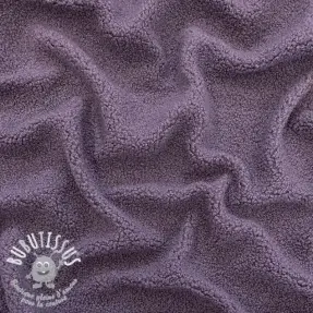 Tissu de manteau TEDDY purple