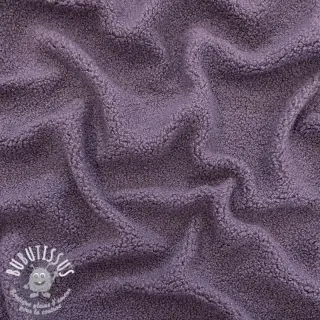 Tissu de manteau TEDDY purple