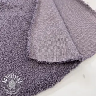 Tissu de manteau TEDDY purple