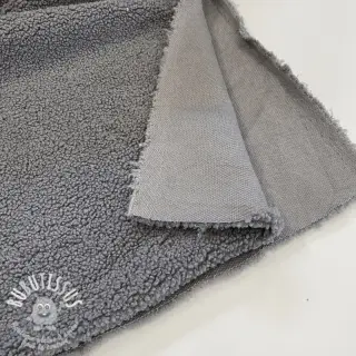 Tissu de manteau TEDDY grey