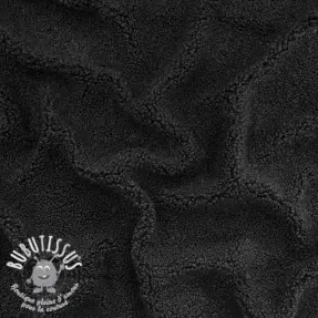 Tissu de manteau TEDDY black