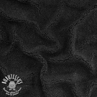 Tissu de manteau TEDDY black