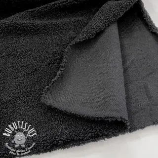 Tissu de manteau TEDDY black