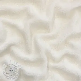 Tissu de manteau TEDDY ecru