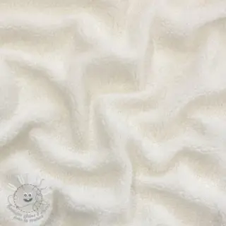 Tissu de manteau TEDDY ecru