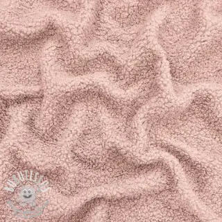 Tissu de manteau TEDDY powder