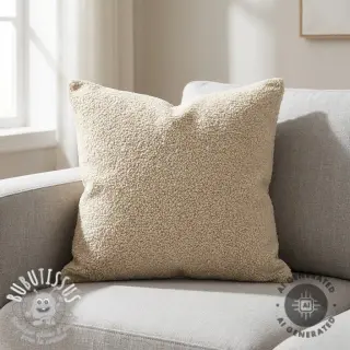 Tissu de manteau TEDDY light sand