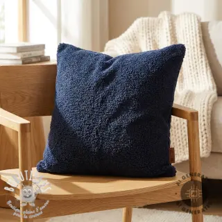 Tissu de manteau TEDDY navy