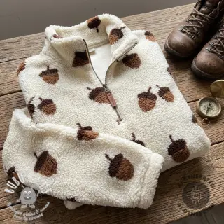 Tissu de manteau TEDDY JACQUARD Acorns