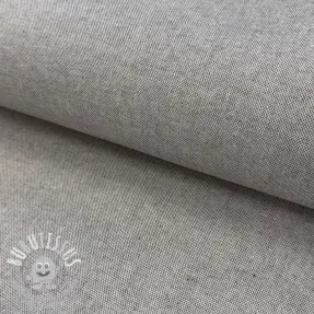 Tissu déco COATED Linenlook premium soft grey