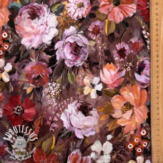 Sweat Flowers Andrea brown digital print