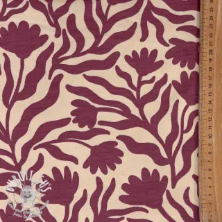 Sweat envers minkee Flowers burgundy SIMPLY NATURAL