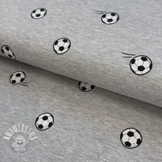 Jersey Soccerballs grey melange