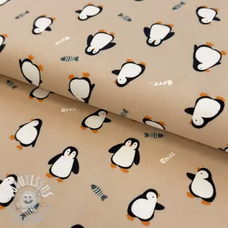 Jersey Penguins beige digital print