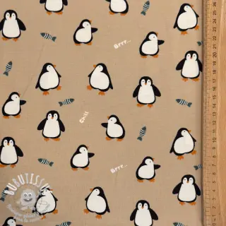 Jersey Penguins beige digital print