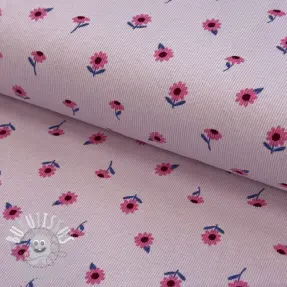 Jersey RIB Flowers lilac