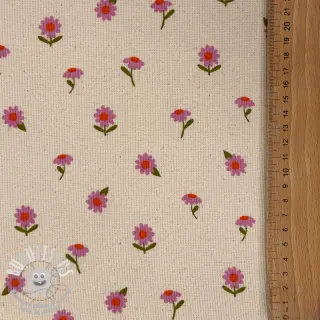 Jersey RIB Flowers SIMPLY NATURAL