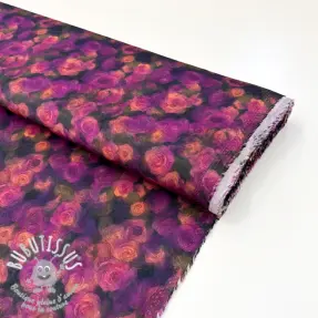 Viscose SATIN Cornelia purple digital print