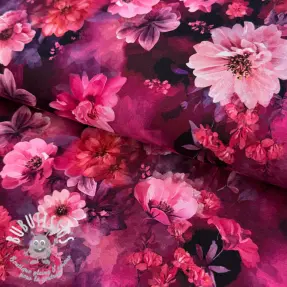 Jersey Flowers Junie pink digital print