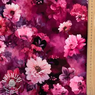 Jersey Flowers Junie pink digital print