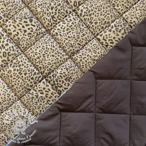 Tissu matelassé FOIL Animal skin brown