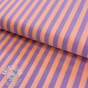 Tissu coton YARN DYED BIG Stripes peach