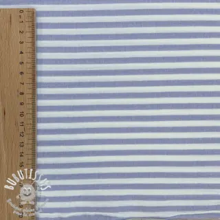 Tissu double gaze/mousseline YARN DYED Summer stripe purple