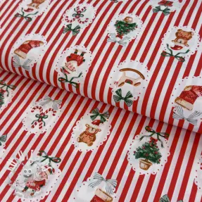 Tissu coton Sweetie rouge