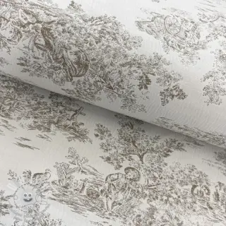 Tissu déco jacquard COLLINE allover lin