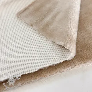 Tissu velours cotelé STRUCTURE cream